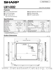 LM14X82 datasheet pdf SHARP