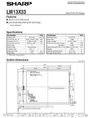 LM13X33 datasheet pdf SHARP