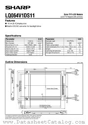 LQ064V1DS11 datasheet pdf SHARP