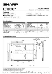 LQ10D367 datasheet pdf SHARP