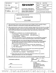 GP1A78RB datasheet pdf SHARP