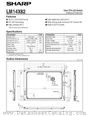 LM14X82 datasheet pdf SHARP