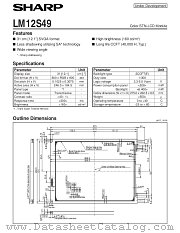 LM12S49 datasheet pdf SHARP