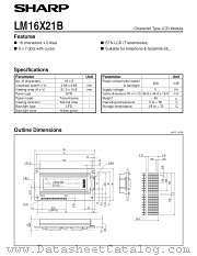 LM16X21B datasheet pdf SHARP