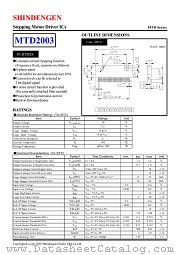 MTD2003 datasheet pdf Shindengen