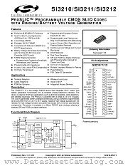 SI3212 datasheet pdf Silicon Laboratories