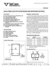 TC1014 datasheet pdf TelCom Semiconductor