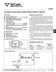 TC429 datasheet pdf TelCom Semiconductor