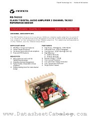 RB-TA2022 datasheet pdf Tripath