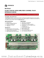 RB-TA2021 datasheet pdf Tripath