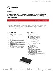 TA2022 datasheet pdf Tripath