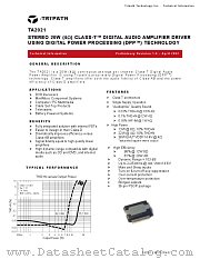 TA2021 datasheet pdf Tripath