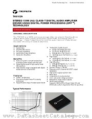 TA0102A datasheet pdf Tripath