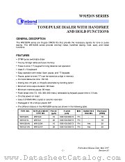 W91520N datasheet pdf Winbond Electronics