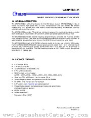 W83195BR-25 datasheet pdf Winbond Electronics