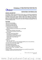 W78E378 datasheet pdf Winbond Electronics