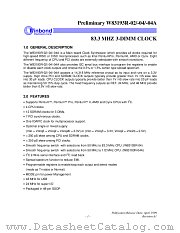 W83193R-02 datasheet pdf Winbond Electronics