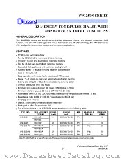 W91350N datasheet pdf Winbond Electronics