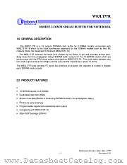 W83L177R datasheet pdf Winbond Electronics