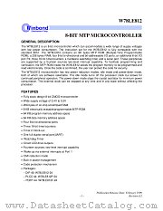 W78LE812 datasheet pdf Winbond Electronics