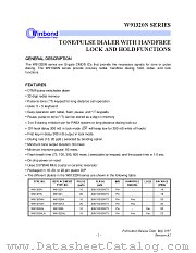 W91320N datasheet pdf Winbond Electronics