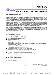 W83194R-67A datasheet pdf Winbond Electronics