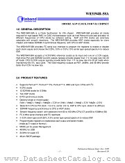 W83194R-58A datasheet pdf Winbond Electronics