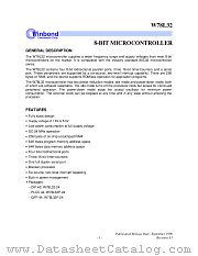 W78L32 datasheet pdf Winbond Electronics