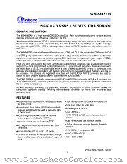 W946432A datasheet pdf Winbond Electronics