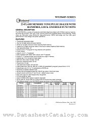 W91F840XN datasheet pdf Winbond Electronics