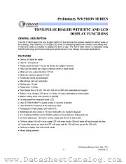 W9151XDN datasheet pdf Winbond Electronics