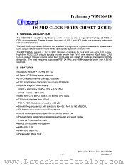 W83196S-14/-14A datasheet pdf Winbond Electronics