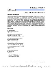 W78C52D/DP/DF datasheet pdf Winbond Electronics