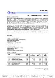 W981216BH datasheet pdf Winbond Electronics