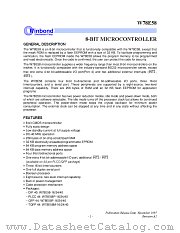 W78E58 datasheet pdf Winbond Electronics