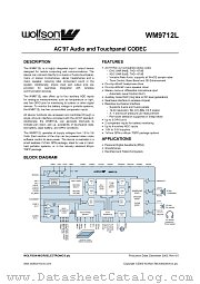 WM9712 datasheet pdf Wolfson