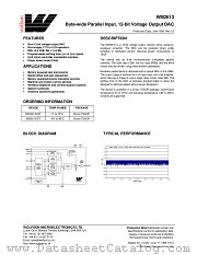 WM2613 datasheet pdf Wolfson