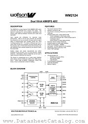 WM2124 datasheet pdf Wolfson