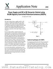 AN52 datasheet pdf Xicor