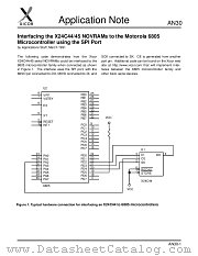 AN30 datasheet pdf Xicor