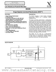 X9429 datasheet pdf Xicor