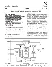 X40626 datasheet pdf Xicor