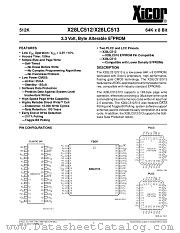 X28LC513 datasheet pdf Xicor