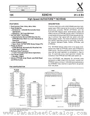 X20C16 datasheet pdf Xicor