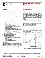 XC95144XV-SERIES datasheet pdf Xilinx