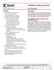 XCR3064XL datasheet pdf Xilinx