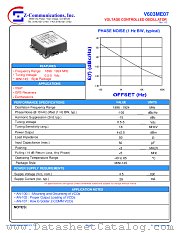 V603ME07 datasheet pdf Z communications