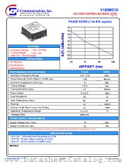 V180MC10 datasheet pdf Z communications