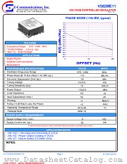 V582ME11 datasheet pdf Z communications