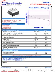 V621ME20 datasheet pdf Z communications